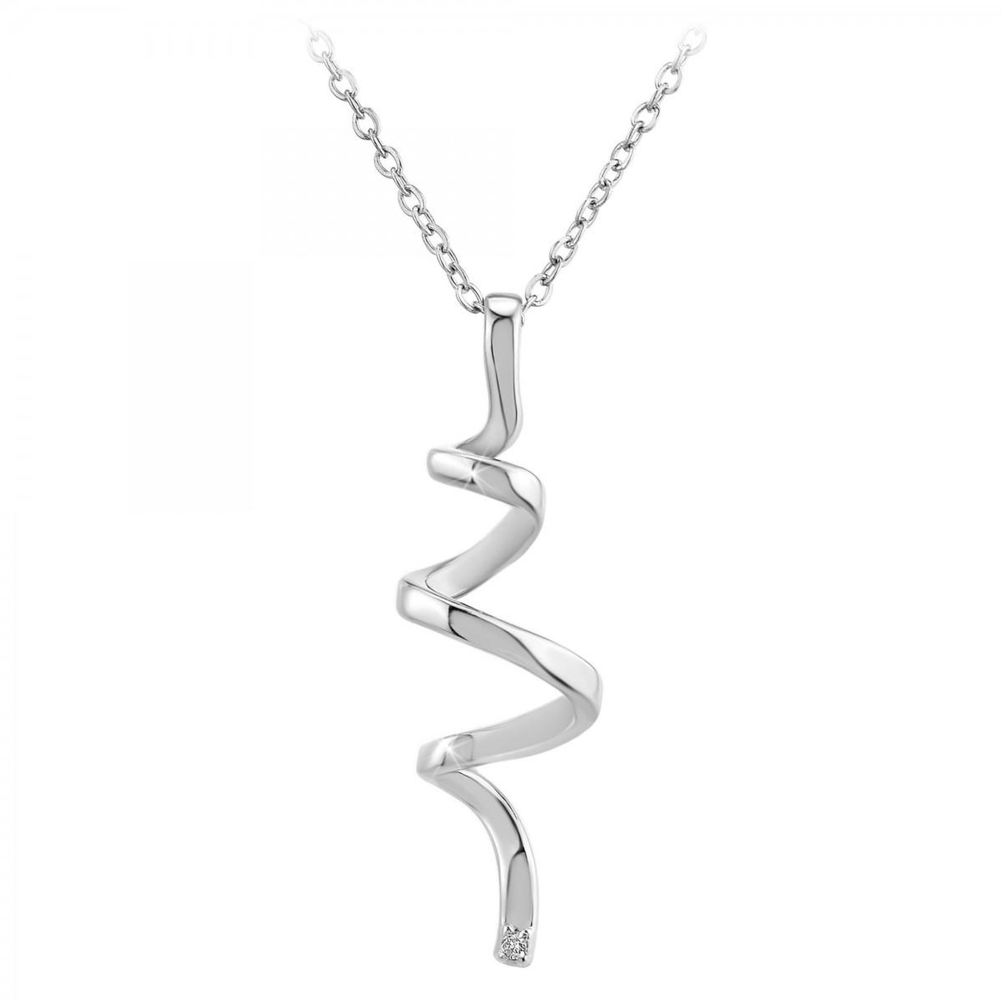 SC CRYSTAL Collier par SC Crystal orné d'un véritable diamant blanc