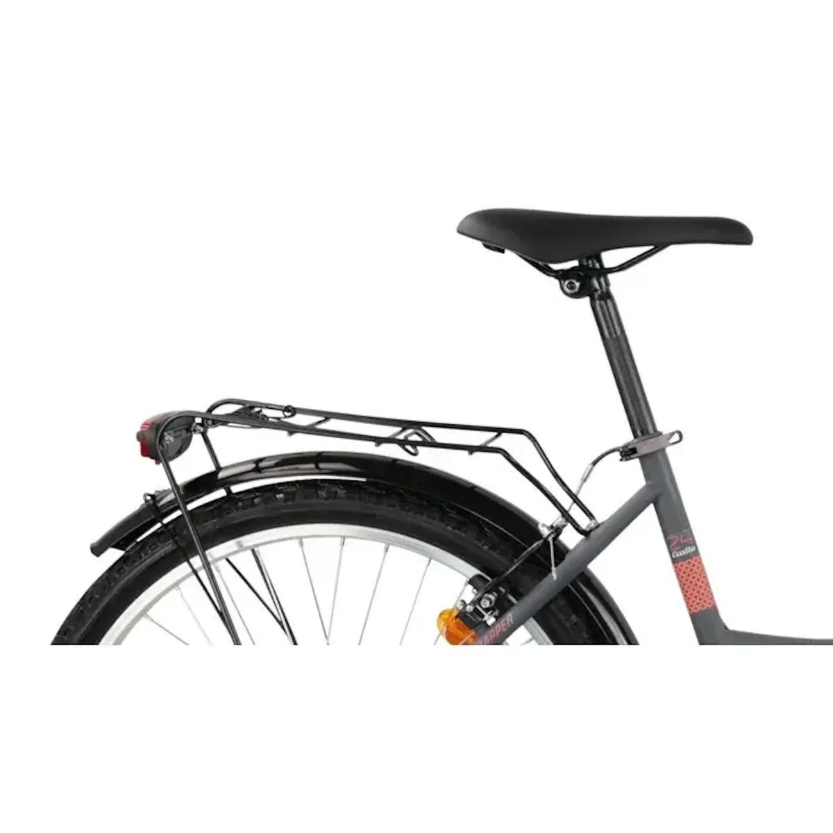 SCRAPPER Vélo 24'' SCRAPPER idéal pour une taille comprise entre 1.40 et 1.60m équipé de 6 vitesses et d'un équipement complet City