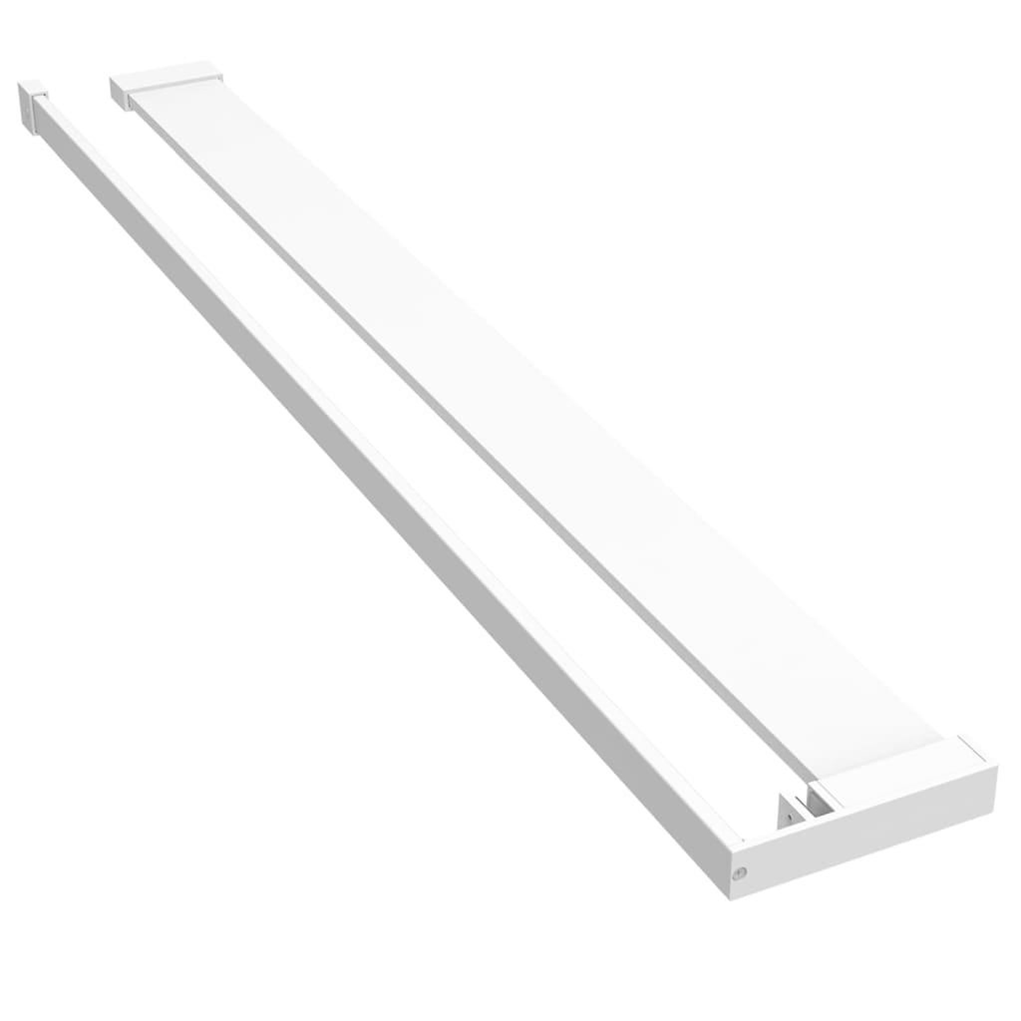 Voir la diapositive 2 : VIDAXL Etagere de douche pour paroi de douche a l'italienne Blanc 90cm
