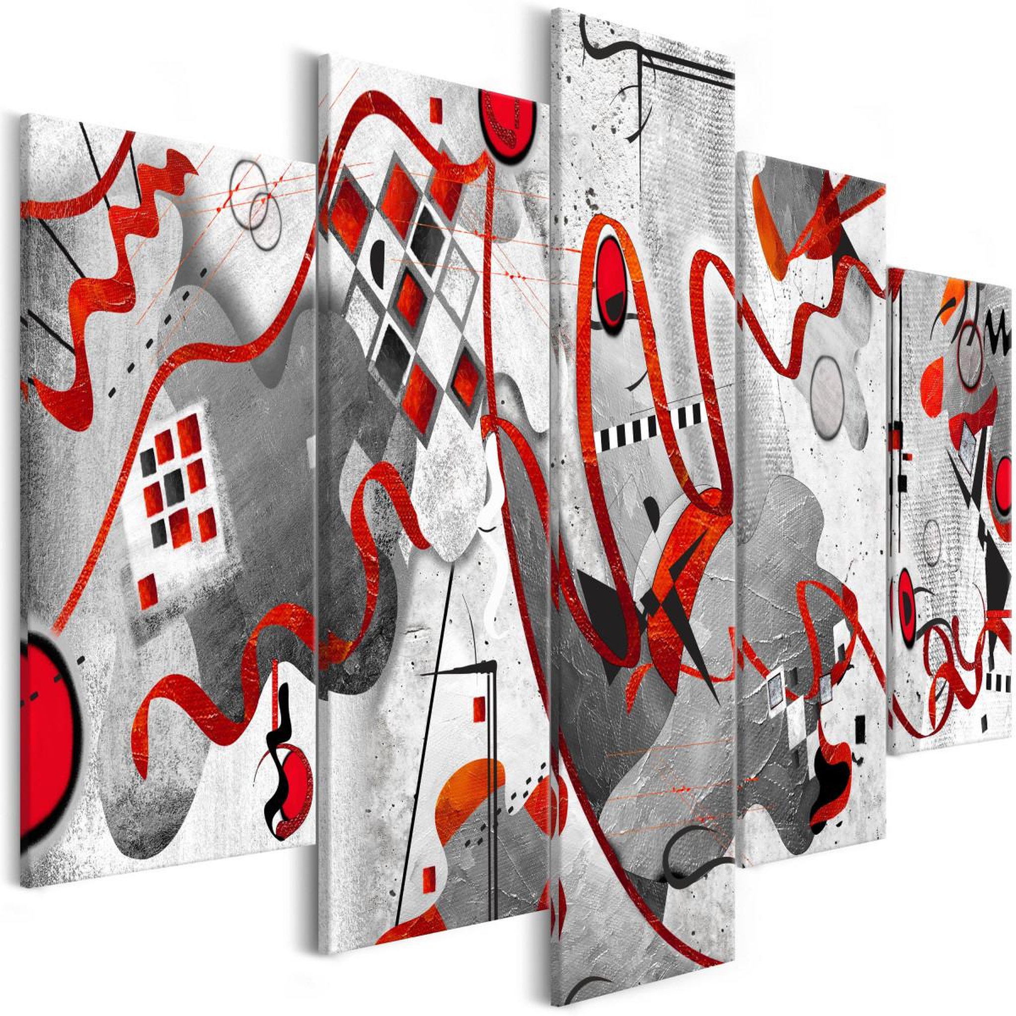 Paris Prix Tableau imprimé 5 panneaux  between waves wide. Coloris disponibles : Multicolore