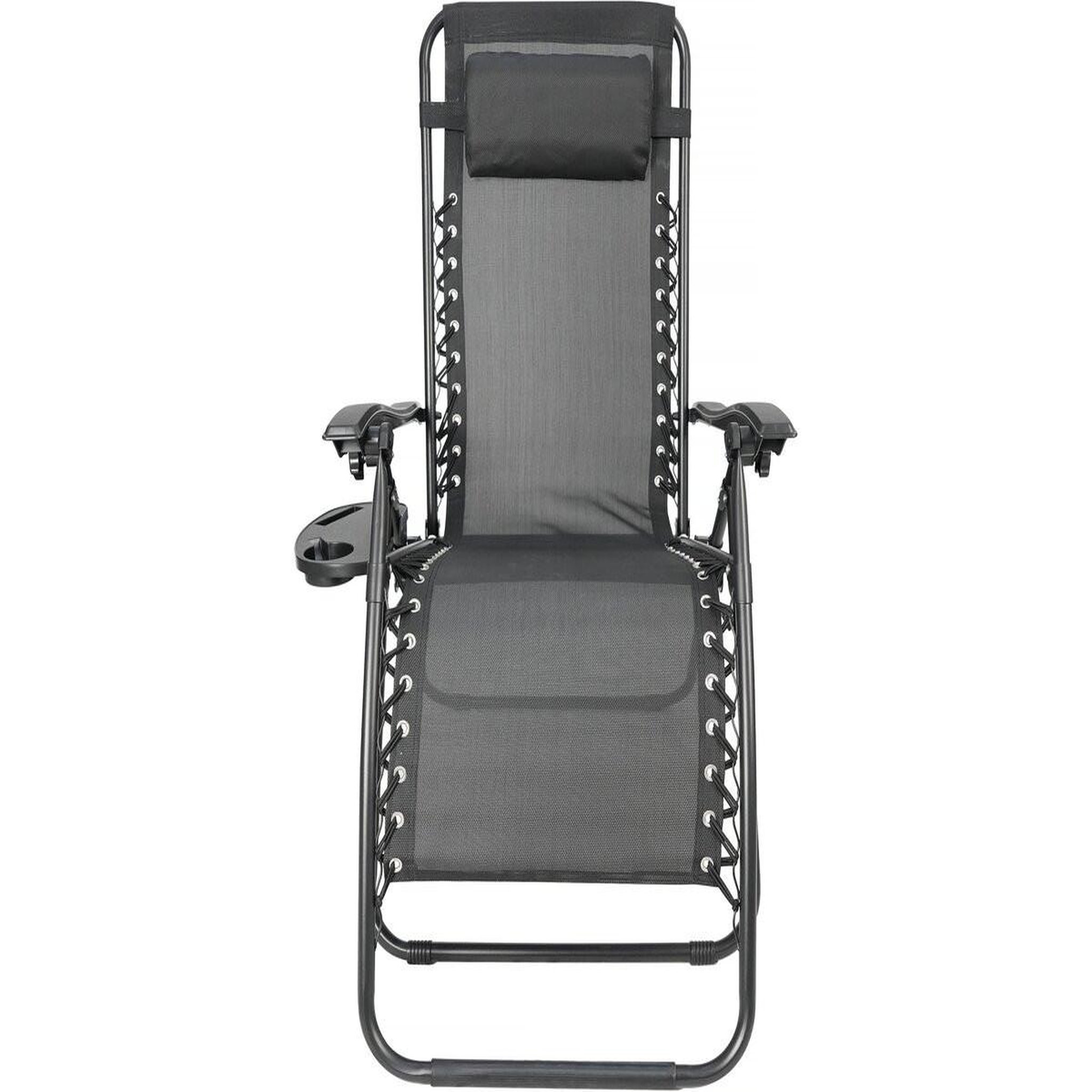 Voir la diapositive 4 : Habitat et Jardin Lot de 2 fauteuils de jardin inclinable zéro gravité  sintra  - noir