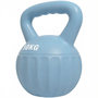 Voir la diapositive 5 : HOMCOM Kettlebell 10 Kg - prise ergonomique - entraînement musculaire & haltérophilie - PP bleu ciel