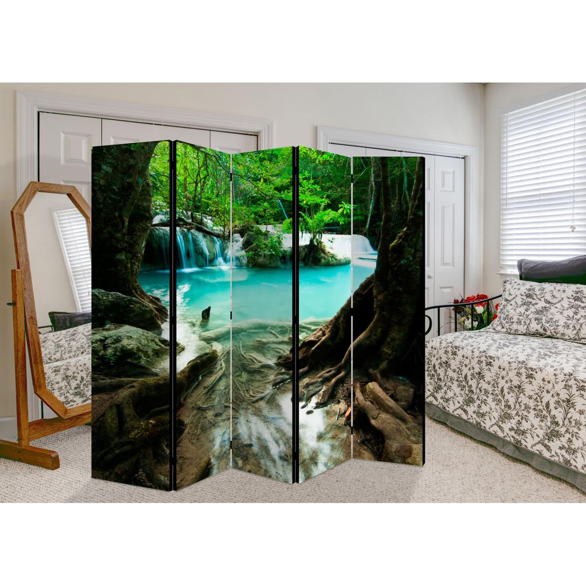 Voir la diapositive 2 : Paris Prix Paravent 5 volets  crystal clear water  172x225cm
