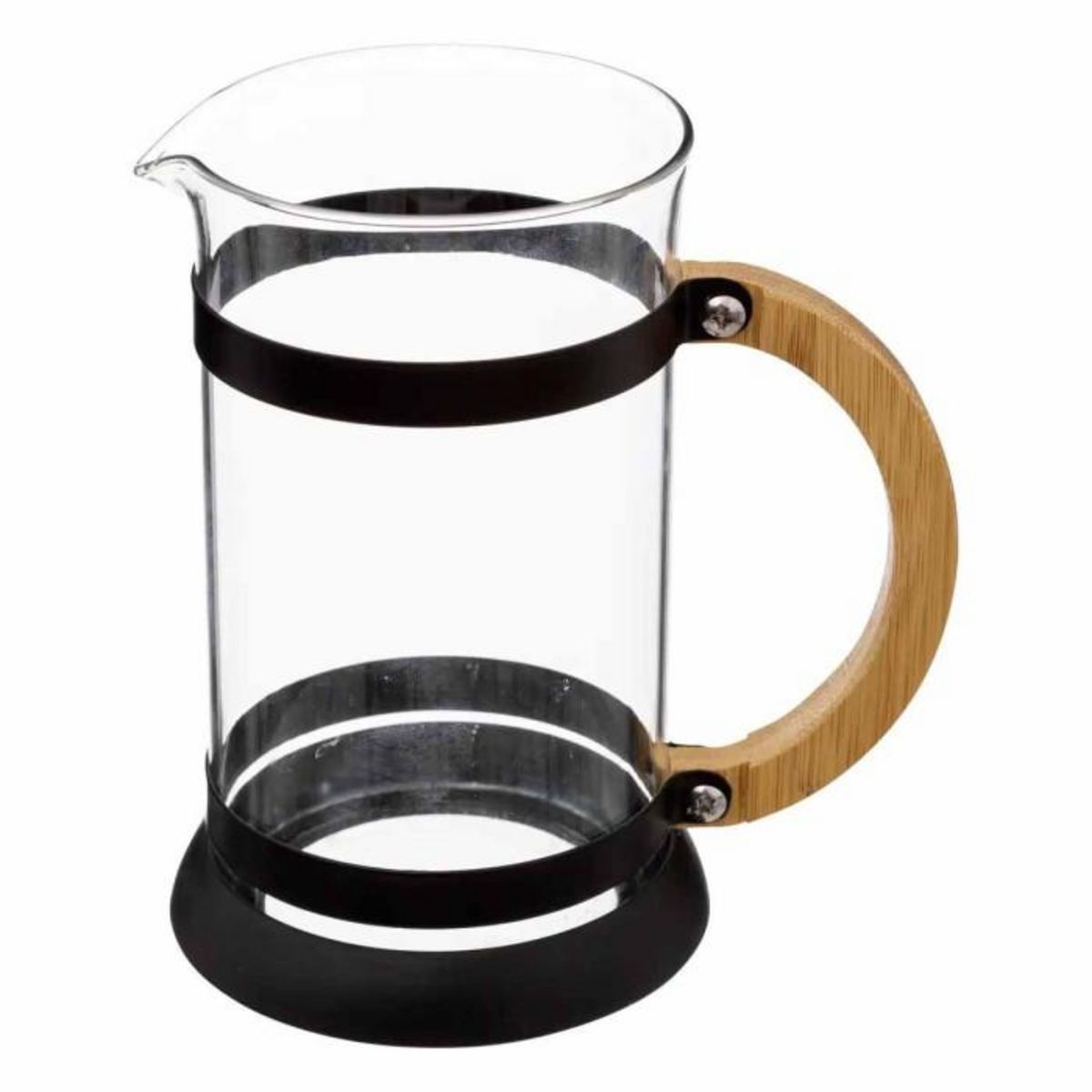 SECRET DE GOURMET Cafetière Design en Verre  Luther  60cl Noir
