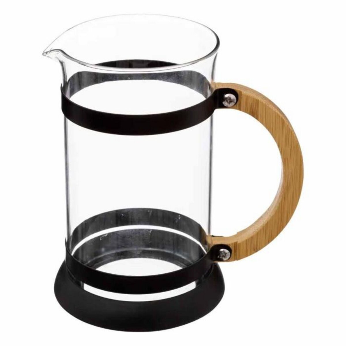 SECRET DE GOURMET Cafetière Design en Verre  Luther  60cl Noir