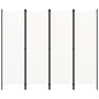 Voir la diapositive 3 : VIDAXL Cloison de separation 4 panneaux Blanc 200x180 cm