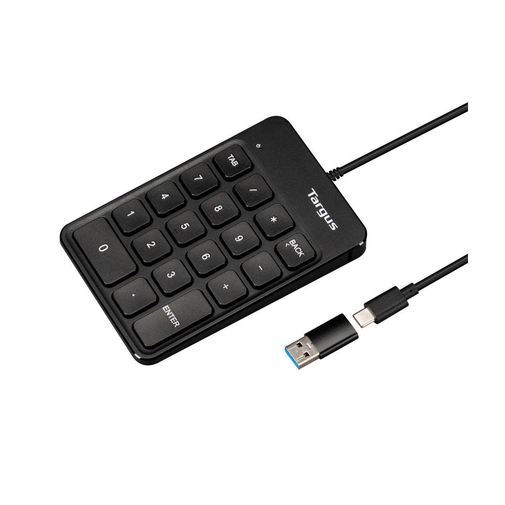 Targus Targus AKP13GL clavier numérique Universel USB Noir