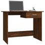 Voir la diapositive 3 : VIDAXL Bureau Chene marron 100x50x76 cm Bois d'ingenierie