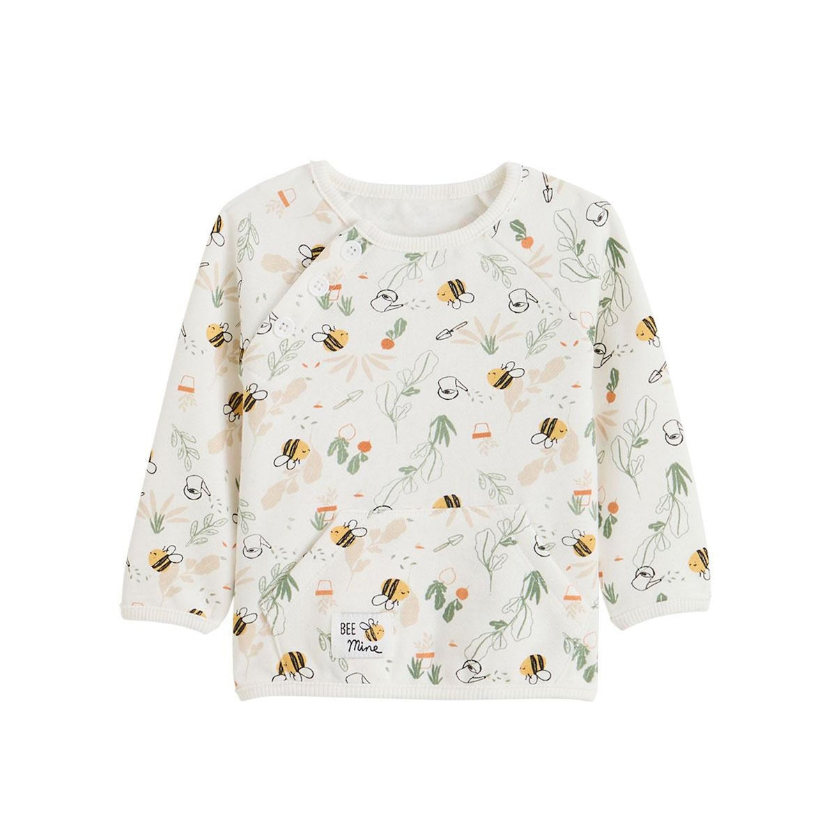 Petit Béguin Sweat-shirt bébé en molleton Eden