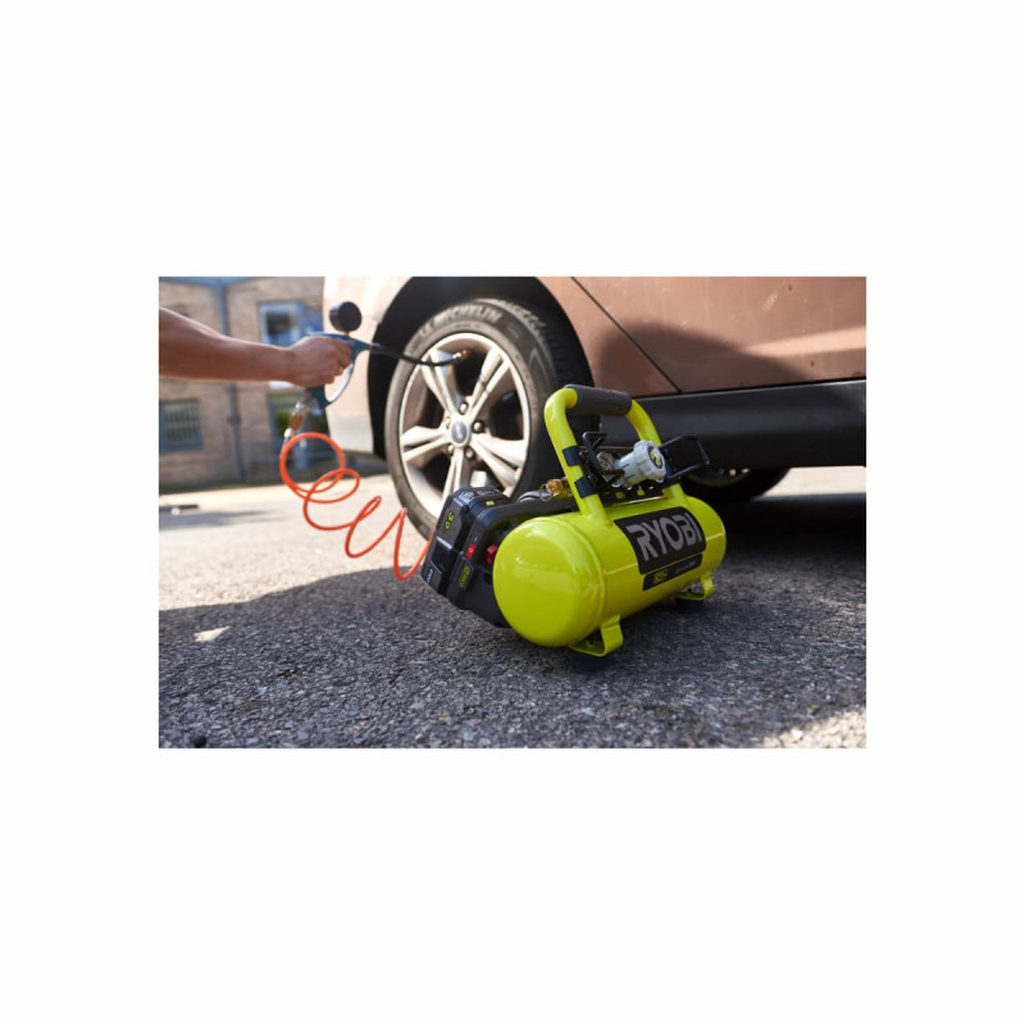 Voir la diapositive 3 : Ryobi Compresseur à cuve RYOBI 18V One Plus - 4L - Sans batterie ni chargeur R18AC-0