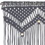 Voir la diapositive 3 : VIDAXL Rideau en macrame Anthracite 140x240 cm Coton