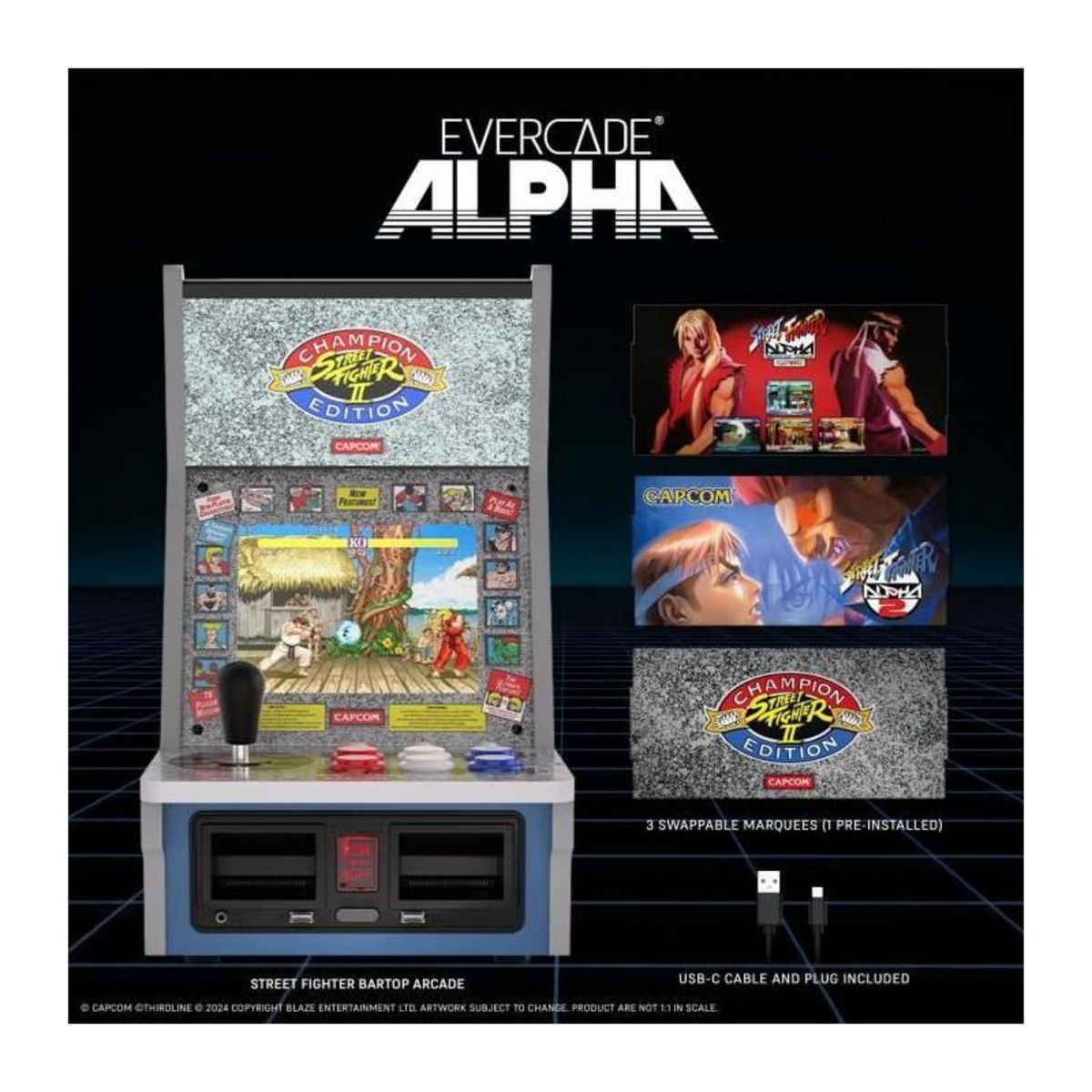 Just for games Console Rétrogaming - JUST FOR GAMES - Evercade Alpha Street Fighter Bartop Arcade