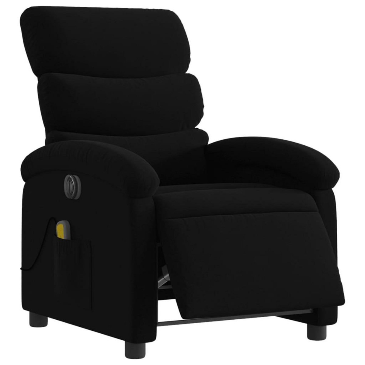 VIDAXL Fauteuil de massage inclinable electrique Noir Tissu
