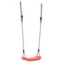 Voir la diapositive 6 : VIDAXL Balançoire d extérieur d enfants simple et corde réglable rouge