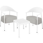 Habitat et Jardin Salon de jardin en métal et plastique  Céora  - 2 places - Blanc