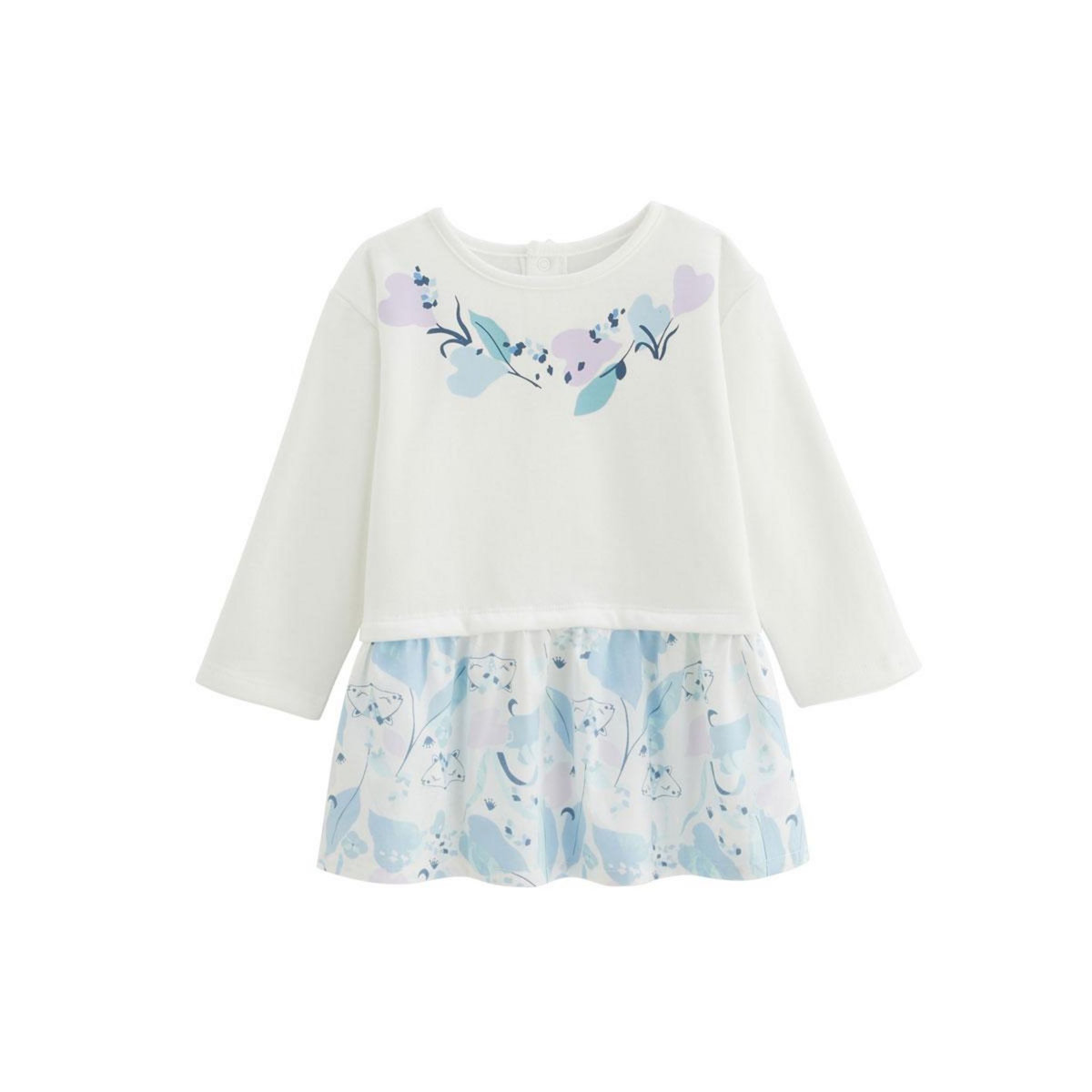 Petit Béguin Robe enfant en molleton Polarmoon