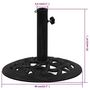 Voir la diapositive 6 : VIDAXL Socle de parasol Noir 40x40x32 cm Fonte