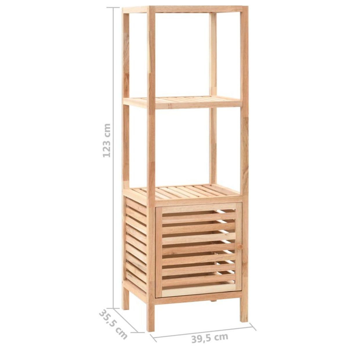 VIDAXL Armoire de salle de bain Bois de noyer 39,5x35,5x123 cm