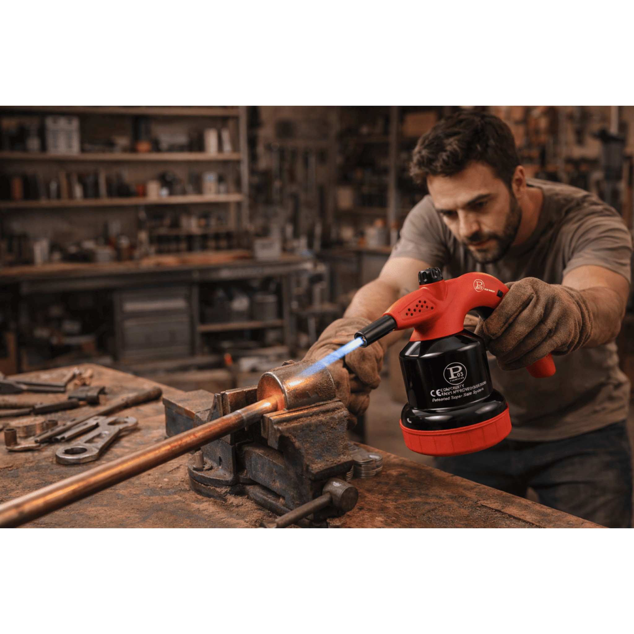 Voir la diapositive 5 : Proweltek Lampe à souder à gaz 1350°C avec Système de gachette Breveté - Allumage Auto Sécurisé, Cartouche gaz 190g