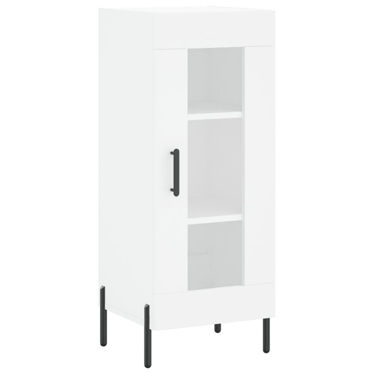 VIDAXL Buffet haut Blanc 34,5x34x180 cm Bois d'ingenierie