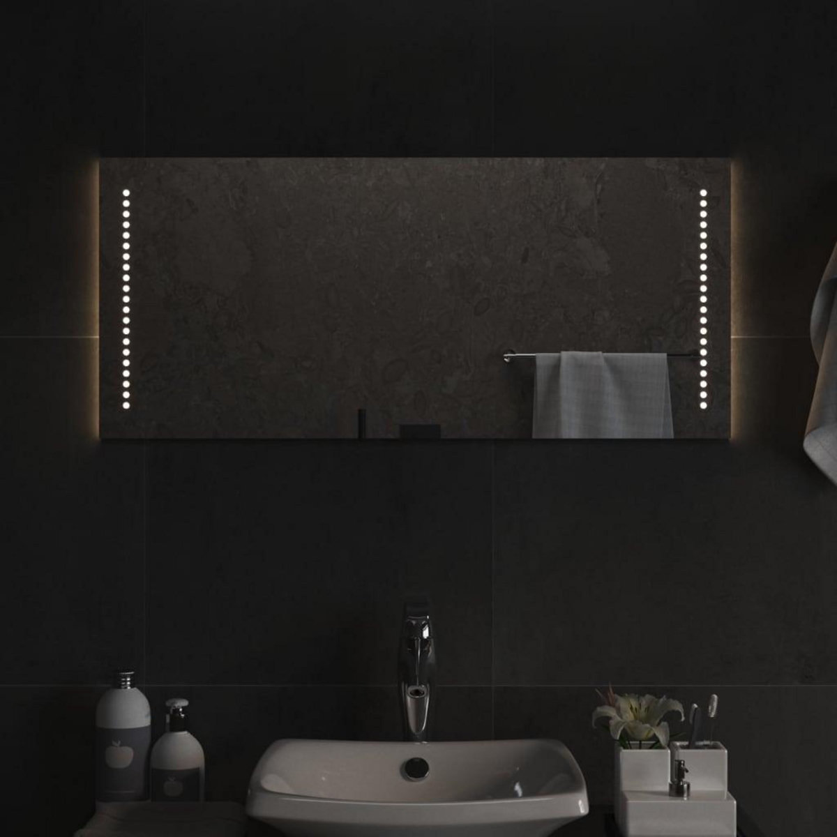 VIDAXL Miroir de salle de bain a LED 40x90 cm