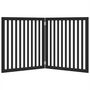 Voir la diapositive 4 : VIDAXL Barriere pour chien pliable 2 panneaux noir bois de peuplier