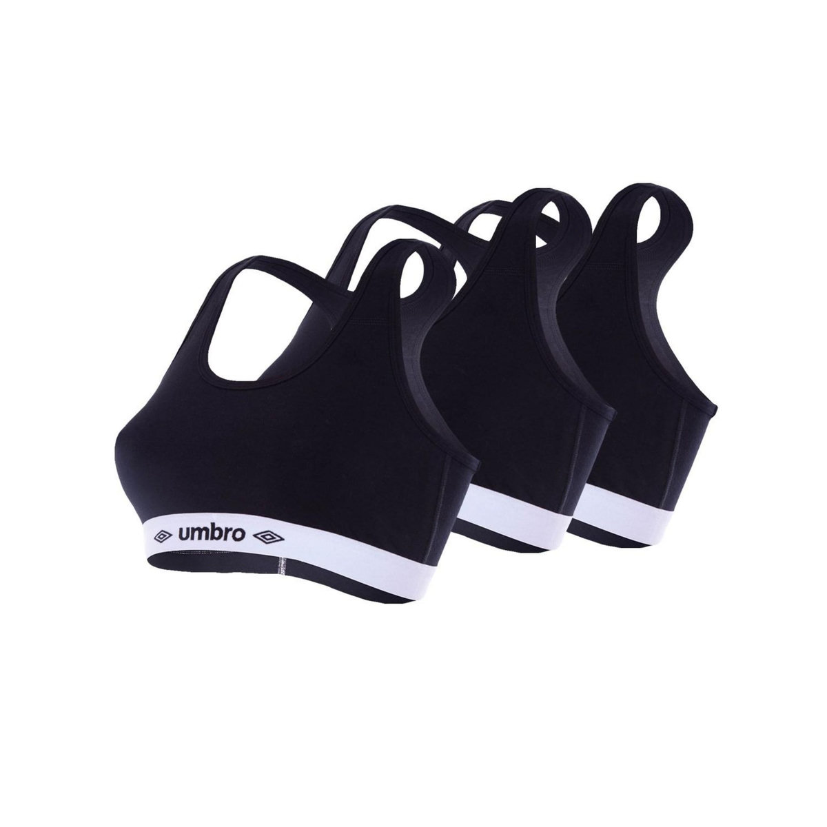 UMBRO Lot de 3 Brassières coton femme