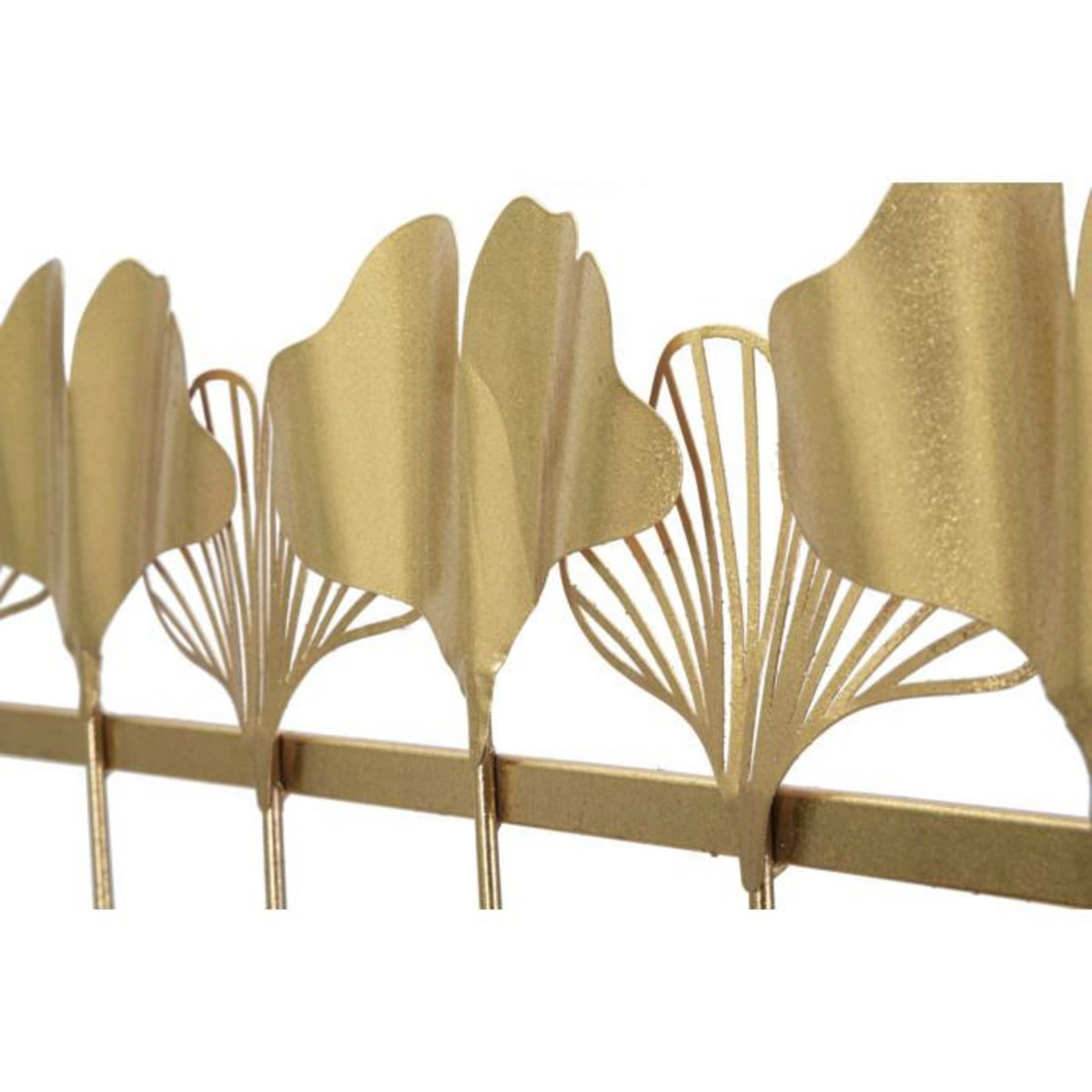 Paris Prix Patère Murale Design 7 Crochets  Leaves  66cm Or