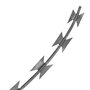 VIDAXL Fil de fer barbele NATO Rouleau helicoïdal Acier galvanise 100m
