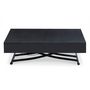 Voir la diapositive 1 : Paris Prix Table Basse Relevable  Lift  120-190cm Noir Mat