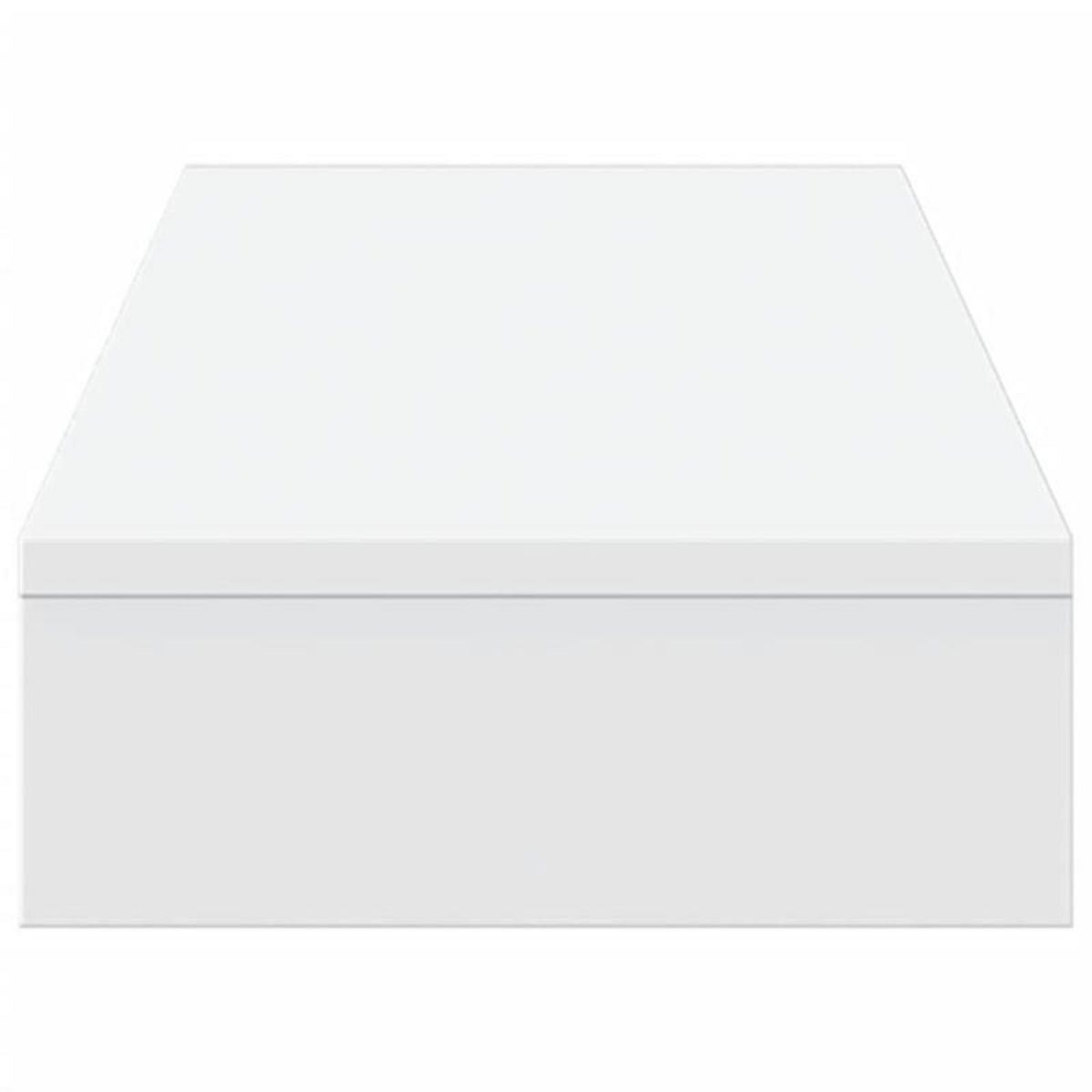 VIDAXL Support de moniteur blanc 100x27x10 cm bois d ingénierie