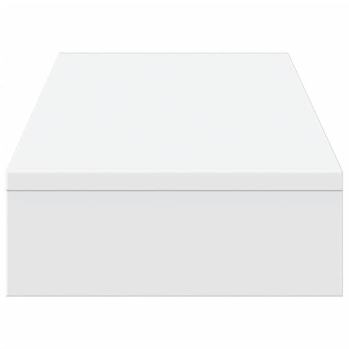 VIDAXL Support de moniteur blanc 100x27x10 cm bois d ingénierie