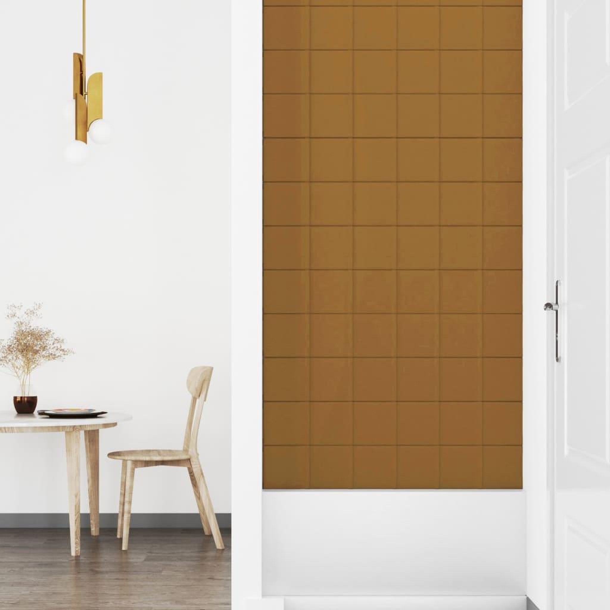 Voir la diapositive 4 : VIDAXL Panneaux muraux 12 pcs Marron 90x15 cm Velours 1,62 m^2