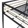Voir la diapositive 5 : MARKET24 Lit mezzanine LEON - 140x190 cm - Métal noir - Sommier inclus