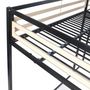 Voir la diapositive 5 : MARKET24 Lit mezzanine LEON - 140x190 cm - Métal noir - Sommier inclus