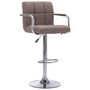 Voir la diapositive 2 : VIDAXL Chaises de bar lot de 2 taupe tissu