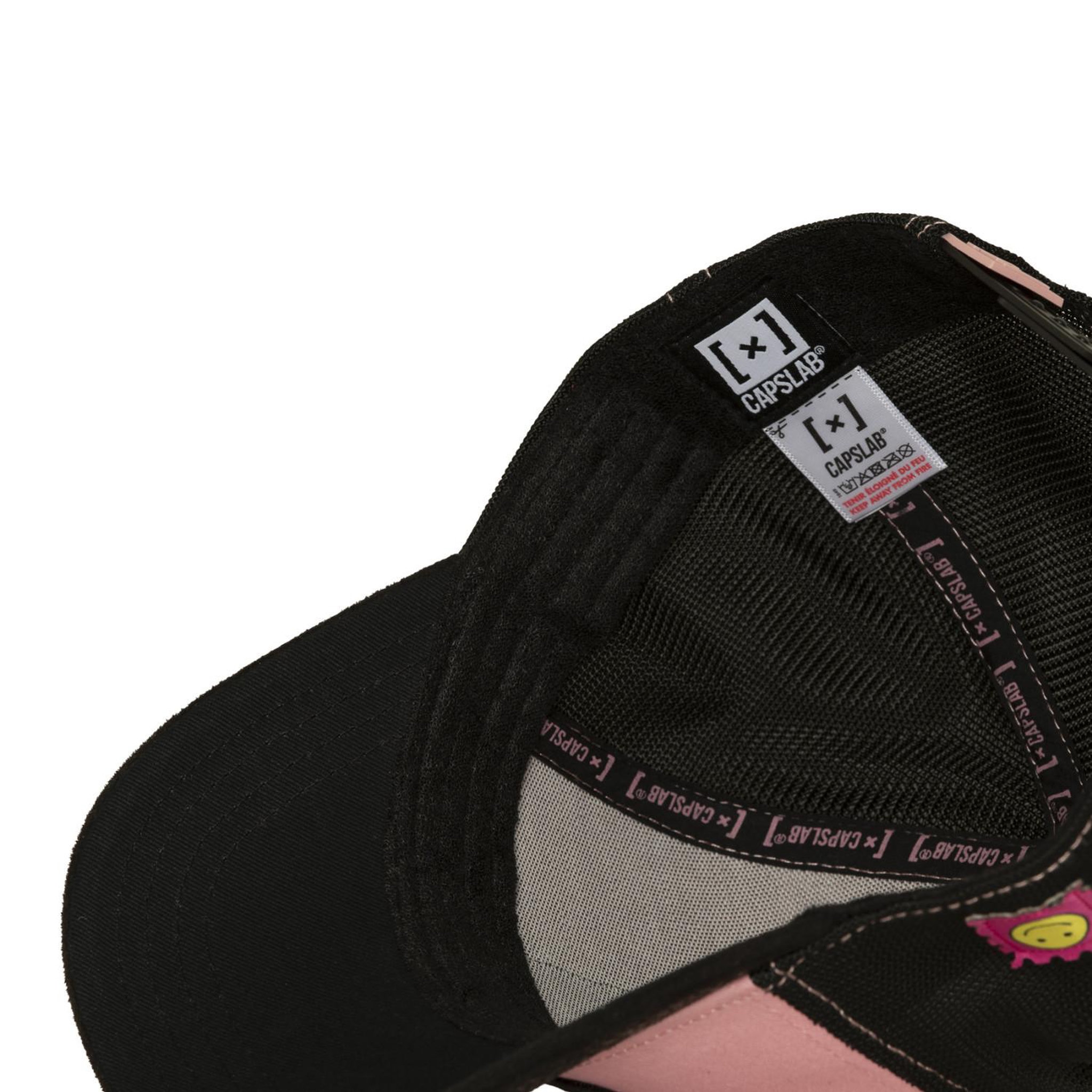 Voir la diapositive 6 : CAPSLAB Casquette trucker avec filet et patch mona