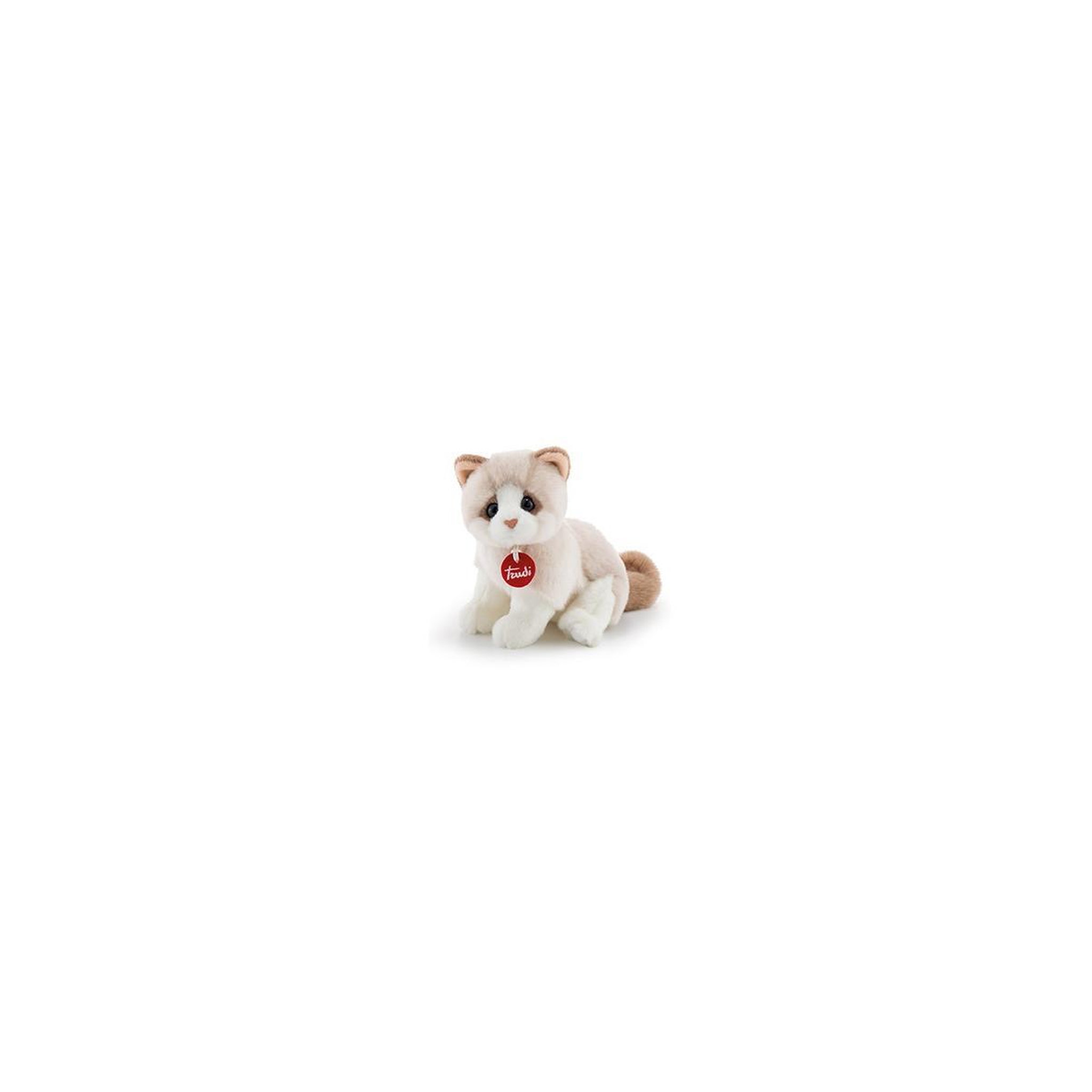 Voir la diapositive 2 : Trudi Peluche chat Brad beige et blanc