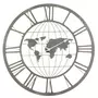 Paris Prix Horloge Murale Design  Planisphère  80cm Gris