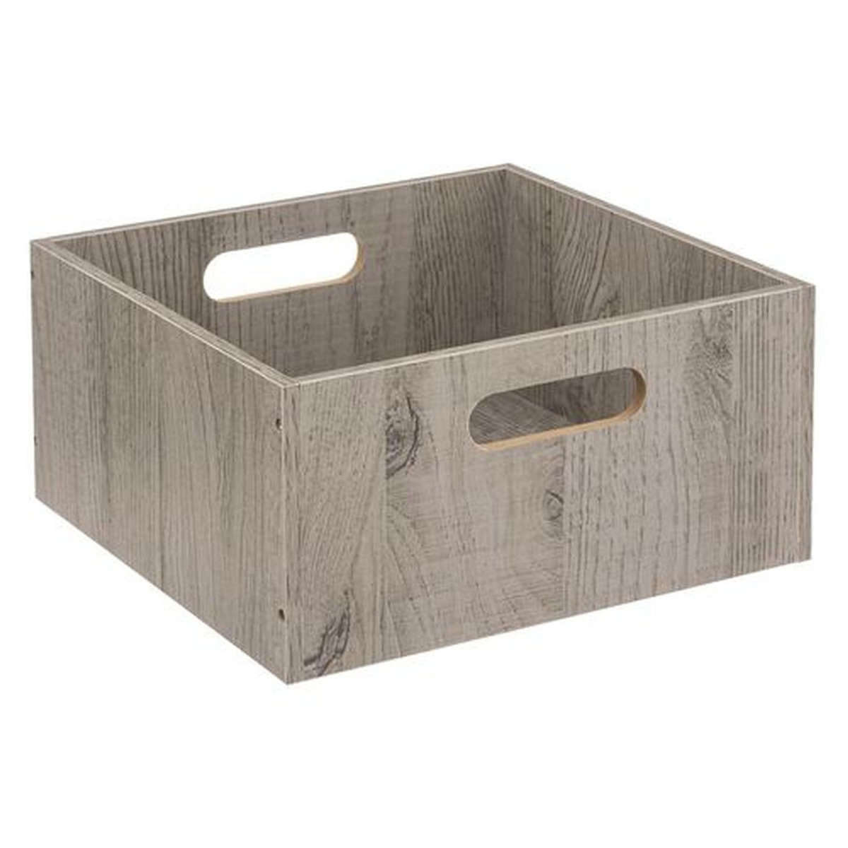 TOILINUX Lot de 2 Boîtes de rangement carrée en MDF