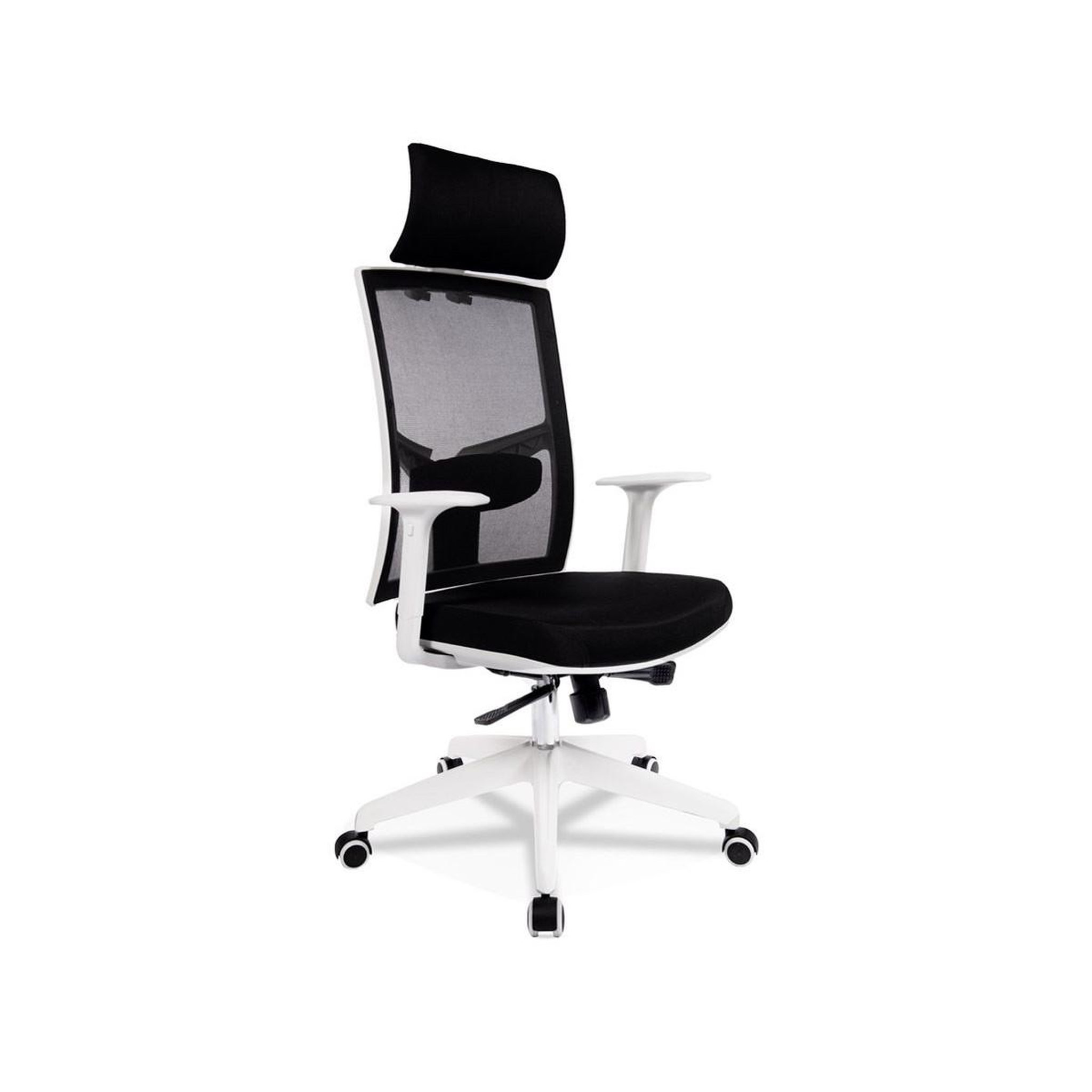 Voir la diapositive 1 : Paris Prix Fauteuil de Bureau Design  Luky  119cm Noir & Blanc