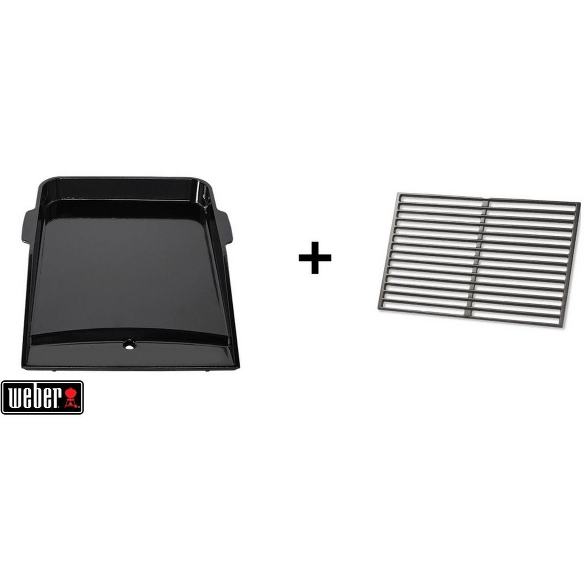 Weber Plancha pour barbecue Genesis 3 bruleurs + 1/2 grille