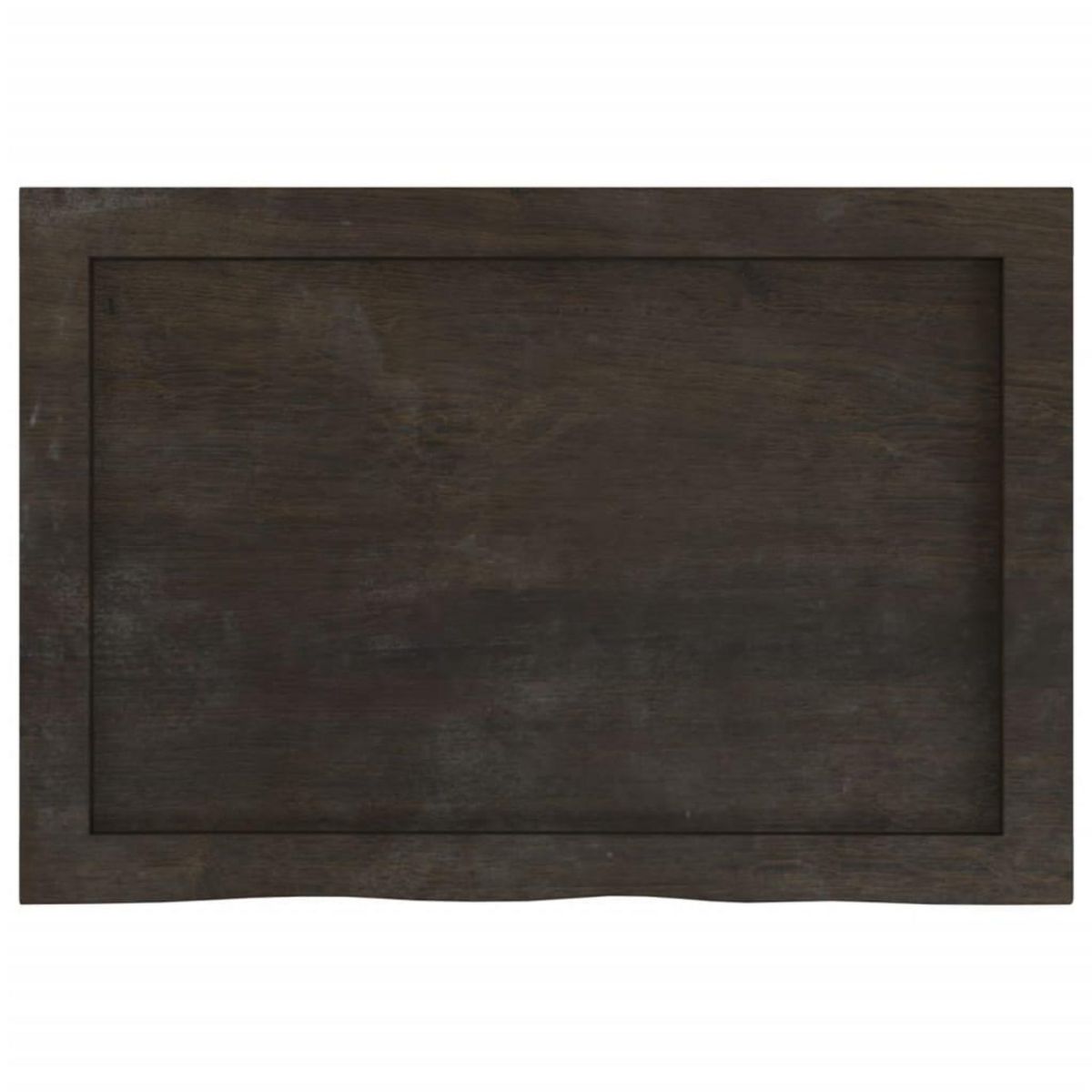 VIDAXL Etagere murale marron fonce bois chene massif traite