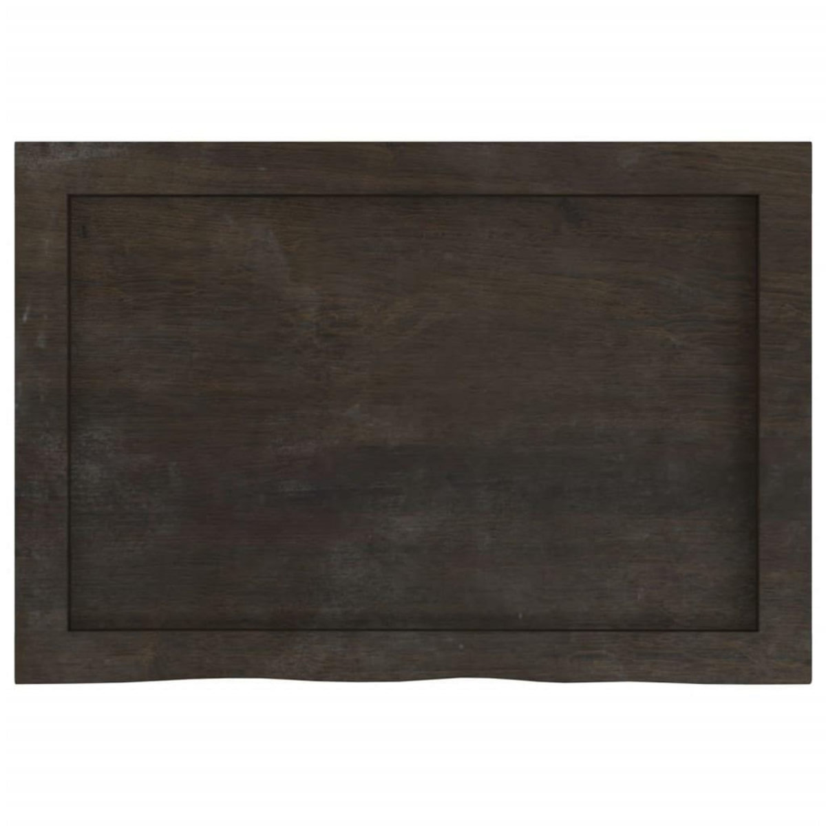 VIDAXL Etagere murale marron fonce bois chene massif traite