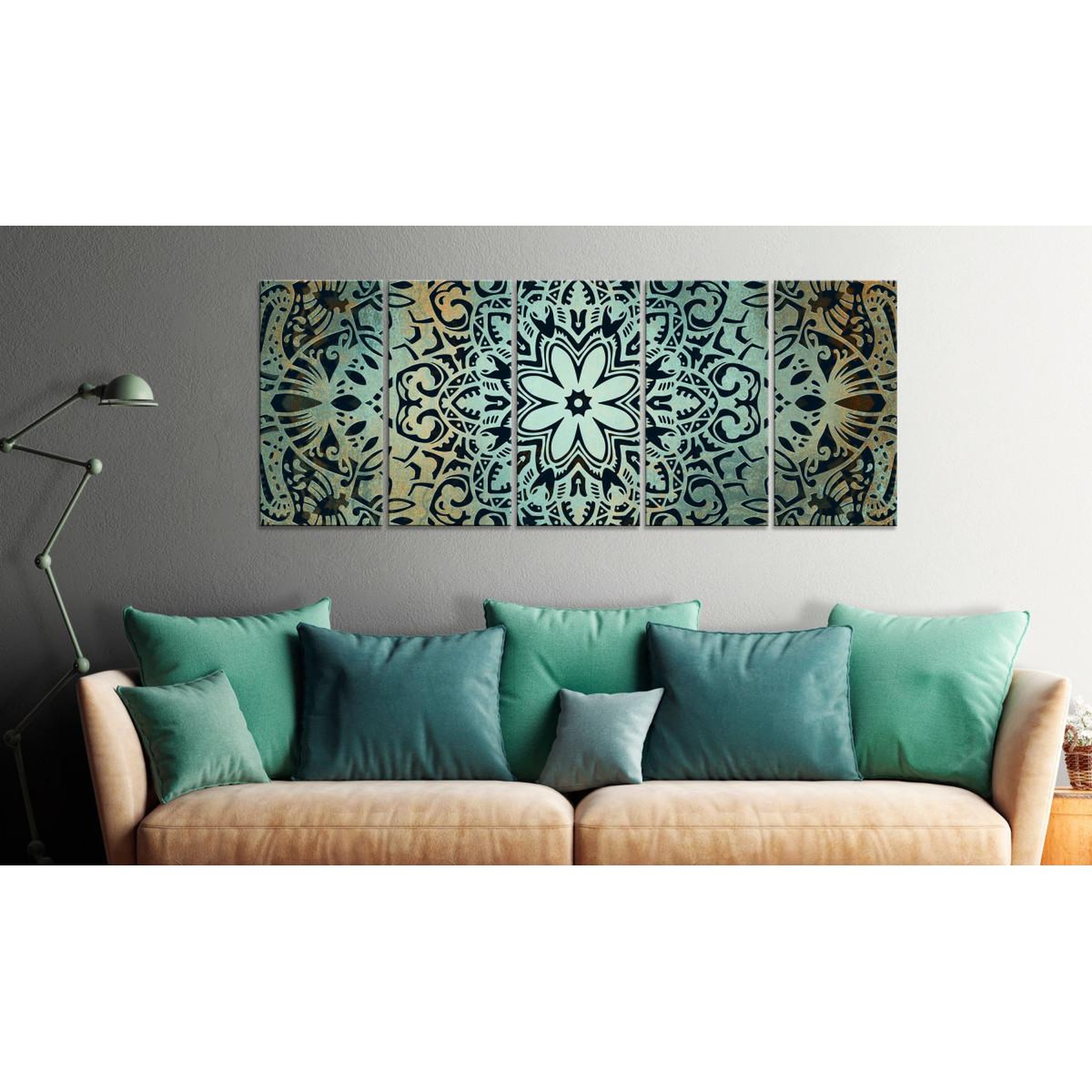 Voir la diapositive 2 : Paris Prix Tableau Imprimé  Green Mandala