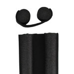 LUANCE Dessous De Porte Double Bourrelet e 8621195 N1BAmovible 93 Cm. Coloris disponibles : Noir