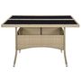 Voir la diapositive 2 : VIDAXL Table a dîner d'exterieur Beige Resine tressee et verre