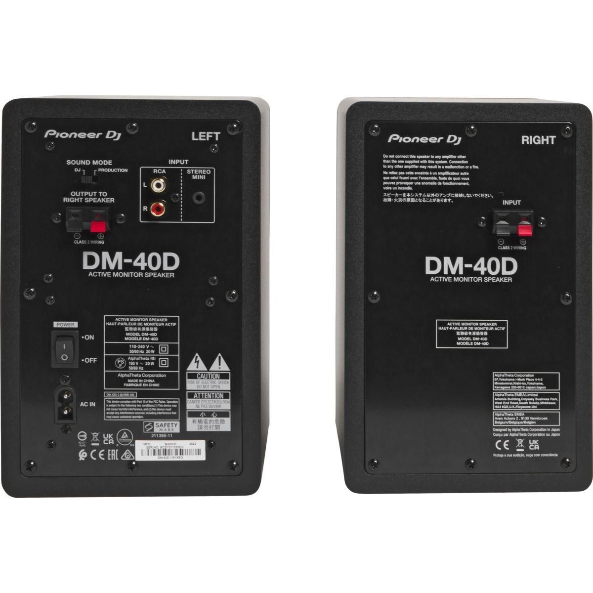 Pioneer Enceinte surround DM-40D x 2