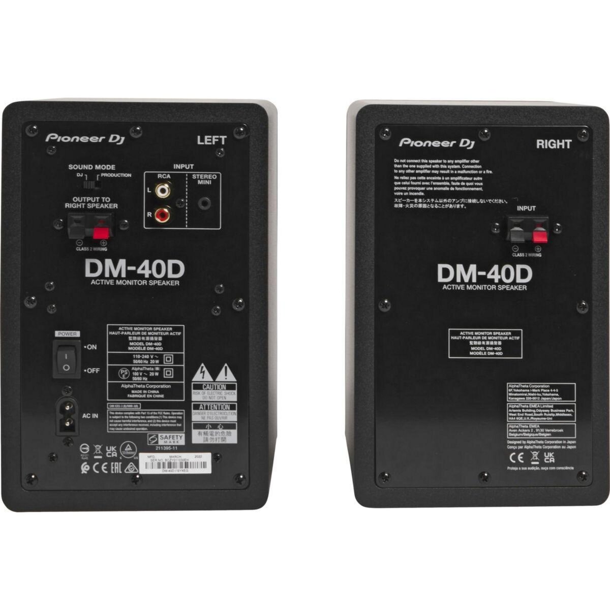 Pioneer Enceinte surround DM-40D x 2