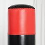 HOMCOM Sac de frappe boxe autoportant punching ball Ø 60 x 180 cm ventouses antidérapantes amortisseurs noir rouge